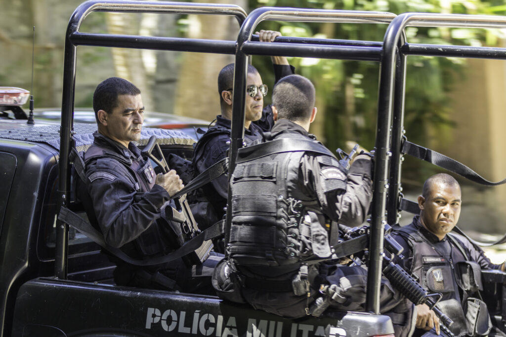 Military Police in Rio de Janeiro, Brazil.