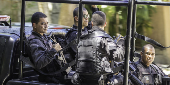 Military Police in Rio de Janeiro, Brazil.
