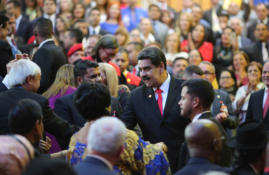 Nicolas Maduro at inauguration 2019