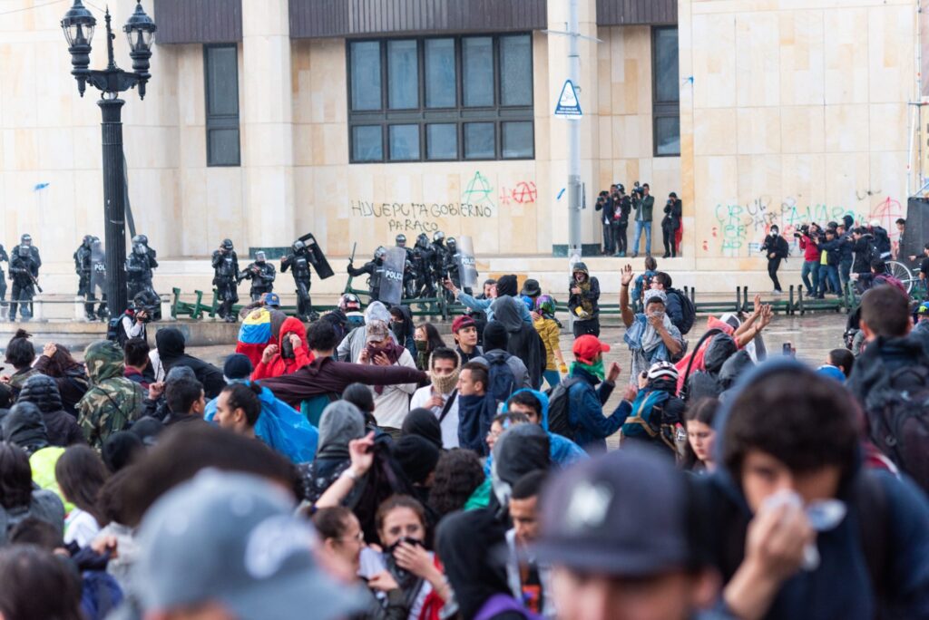 Bogota Student Protests ESMAD